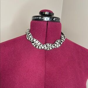 Zara rhinestone and black Necklace